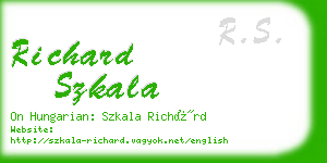 richard szkala business card